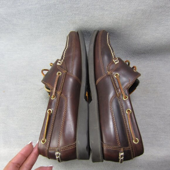 Timberland Men 11M Kiawah Bay Earth Keepers Boat Shoes Brown Leather - Picture 7 of 8